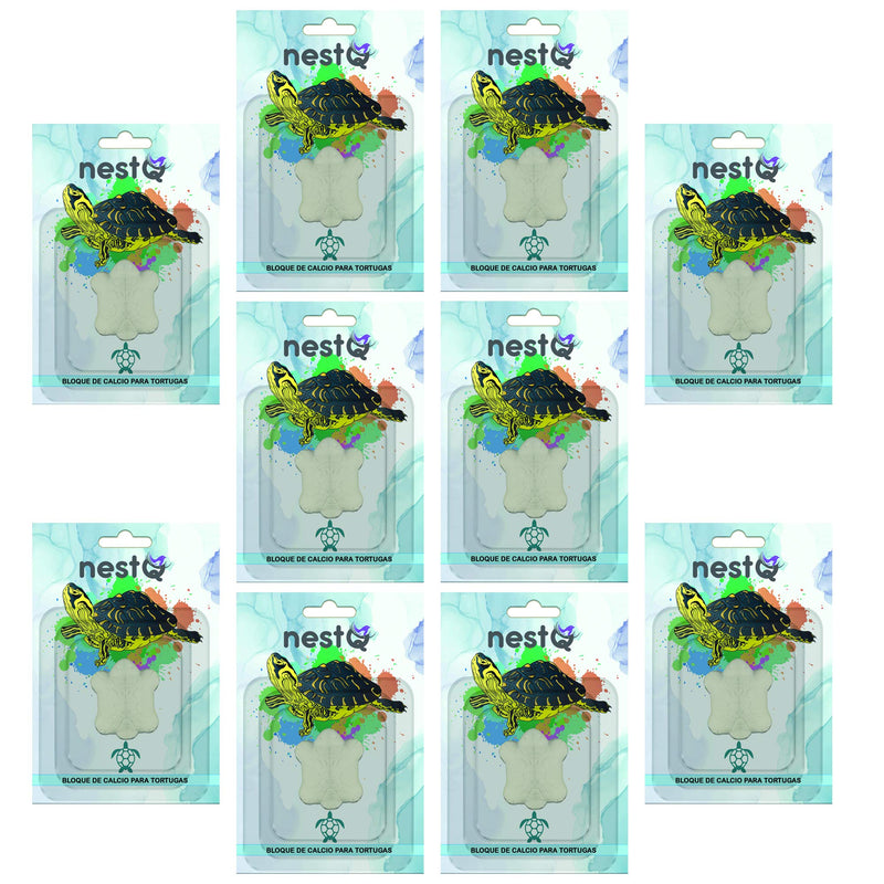 10 Blocks of Calcium Turtles, Prevents Odor, Purifies Water, Strengthens Your Shell, Controls Acidity with Vitamin B1 - 5cm (10 Blocks of Calcium Turtles) - BeesActive Australia
