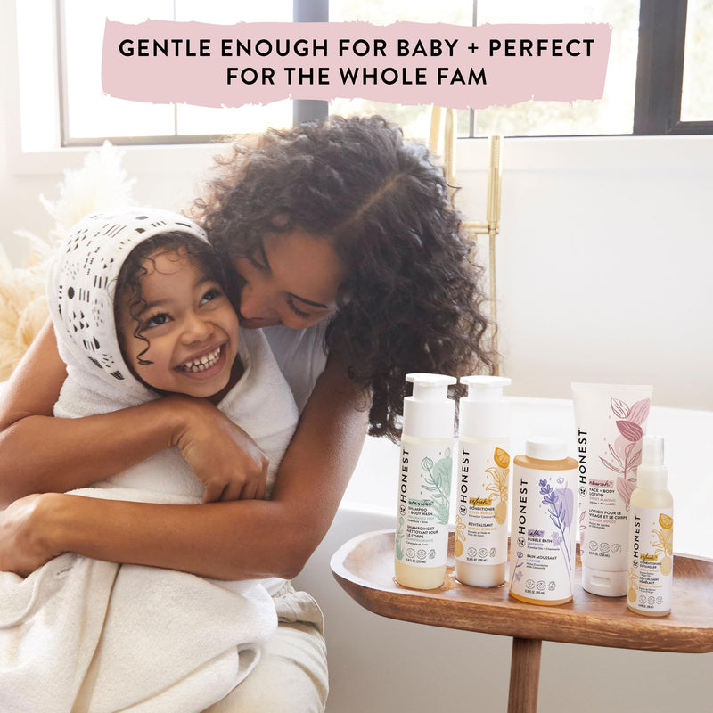 The Honest Company 2-in-1 Cleansing Shampoo + Body Wash | Gentle for Baby | Naturally Derived, Tear-free, Hypoallergenic | Fragrance Free Sensitive, 10 fl oz 10 Fl Oz (Pack of 1) - BeesActive Australia