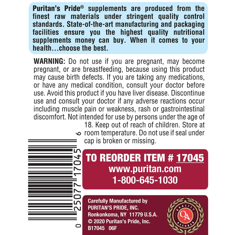 Puritan's Pride Q-Sorb™ Coenzyme CoQ10 Dietary Supplement for Heart Health, Oral Gum Health & Healthy Aging Support, Plus Red Yeast Rice for Improved Digestion, 120 Rapid Release Softgels,(Pack of 2) 120 Count (Pack of 2)