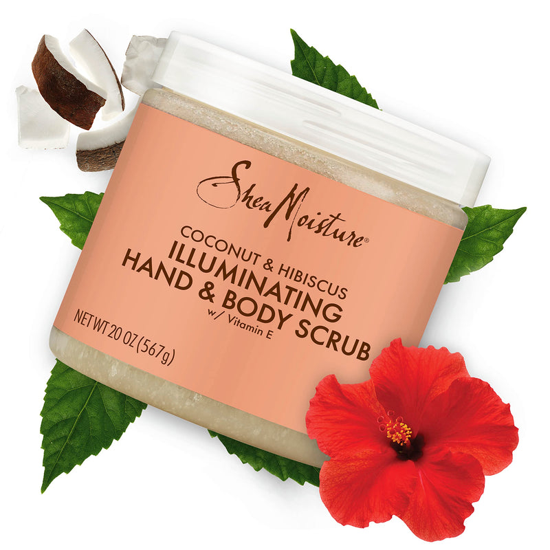 SheaMoisture Body Scrub for Dull Skin Illuminating Coconut and Hibiscus Cruelty-Free Skin Care 20 oz - BeesActive Australia