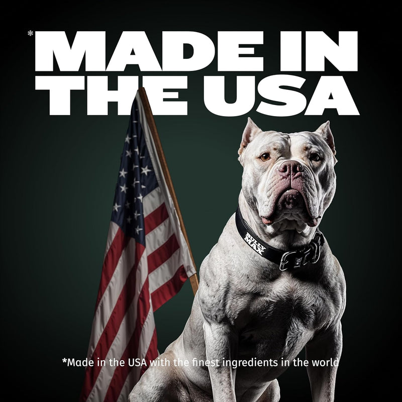 Bully Max 11-in-1 Muscle Gain Power Chews - High Protein Dog Supplement with Amino Acids - Healthy Treats for Puppy & Adult Dogs - Premium Muscle Builder for All Breeds - 75 Tasty Soft Dog Chews - BeesActive Australia