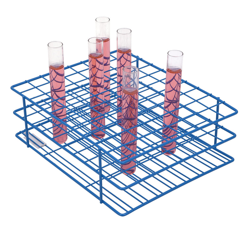 SP Bel-Art Poxygrid Test Tube Rack; For 16-20mm Tubes, 80 Places, Blue (F18764-0001) Made in USA - BeesActive Australia