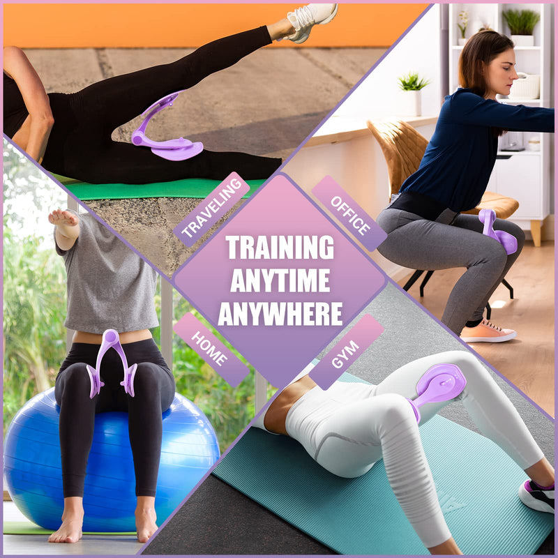 Thigh Master Thigh Exerciser for Women, Enhanced Resistance Hip and Pelvis Trainer, Inner Thigh Exercise Equipment Kegel Exercise Products for Women Home Gym Purple