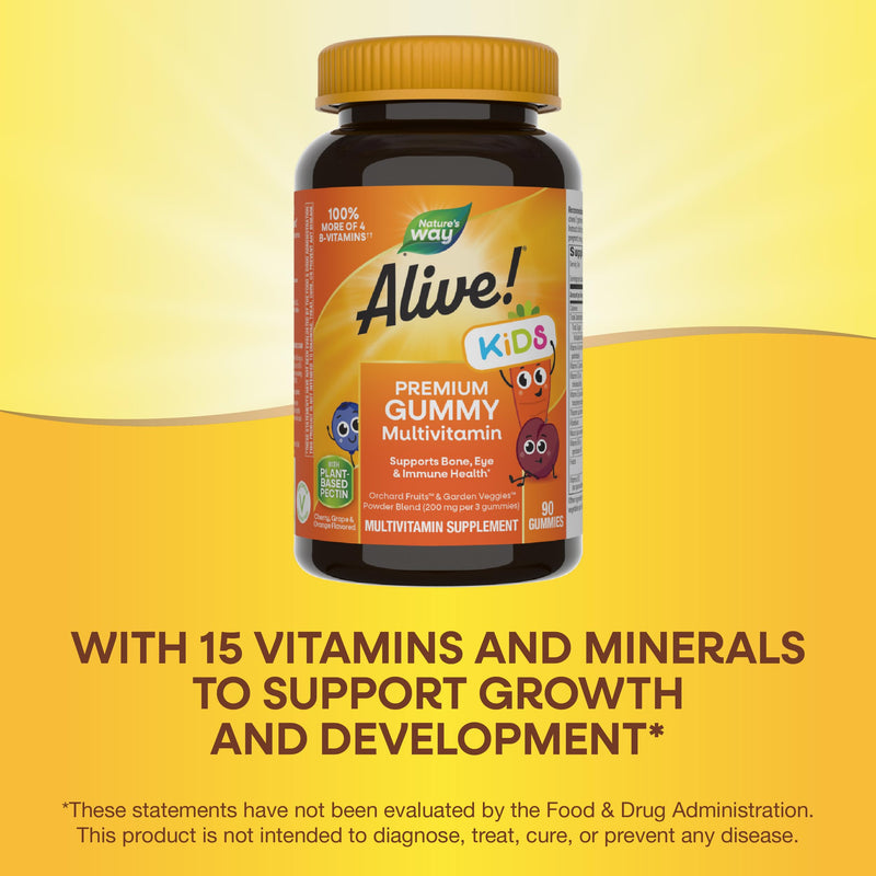 Nature's Way Alive! Children's Premium Gummy Multivitamin, 90 ct