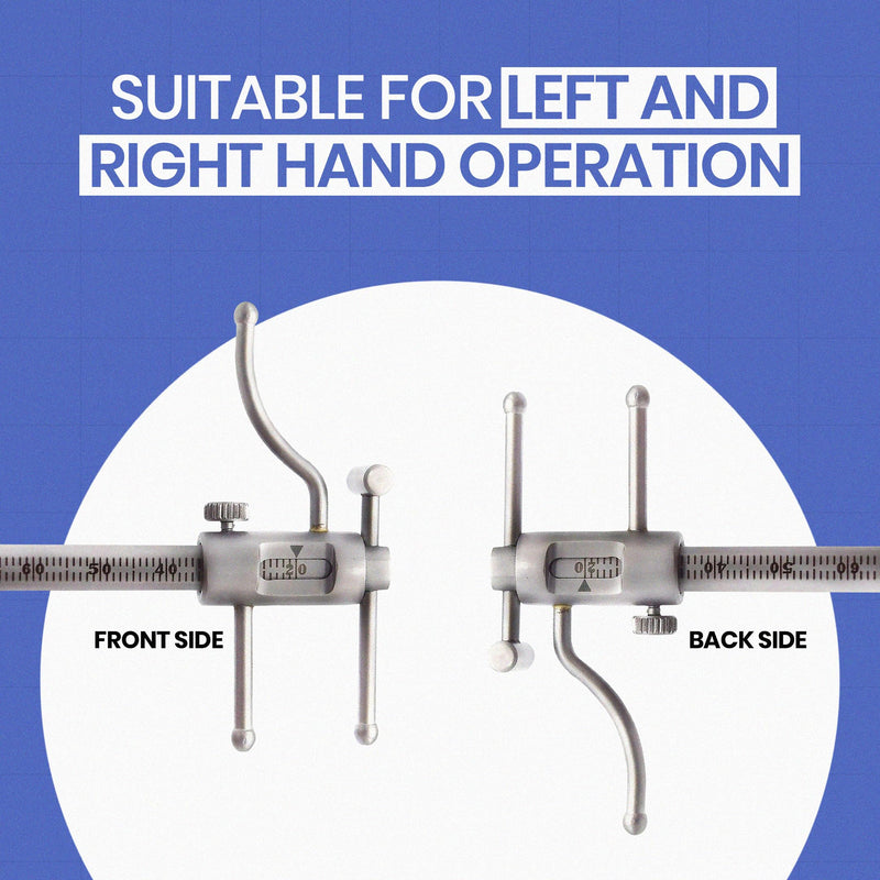 MEDSPO Professional Dental Orthodontic Gauge | Bracket Height Moveable Adjustable Locator | Positioning Measuring | Dentist Lab Measuring Instruments (Dental Venus Apollo Gauge) - BeesActive Australia