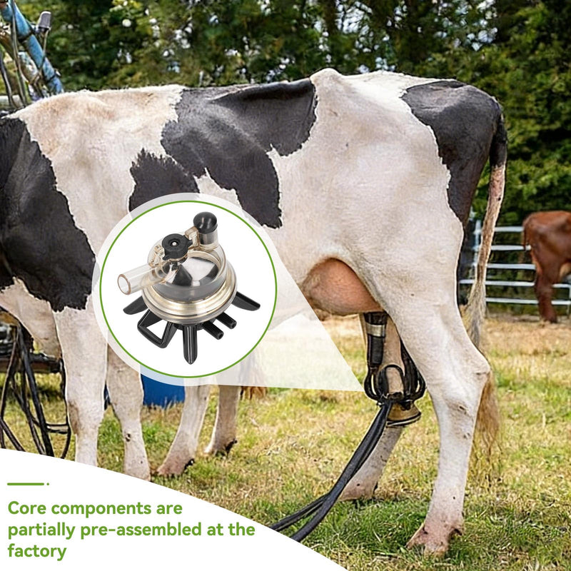 Cow Milking Claw, 150ml Goats Sheep Milk Collector Container Replacement Part Plastic Farm Tool for Mobile Trolley or Milking System