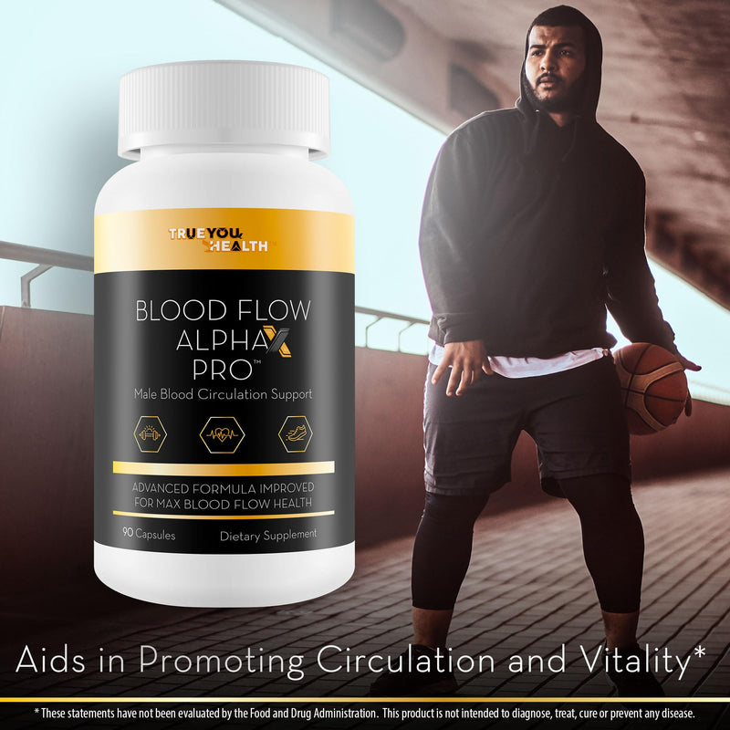 Blood Flow Alpha X Pro - Improved Formula - Our Best Alpha X Male Blood Circulation Support Supplement - Healthy Blood Flow Supplement Alpha X Pills - Advanced Blood Flow Booster - Alpha X Supplement