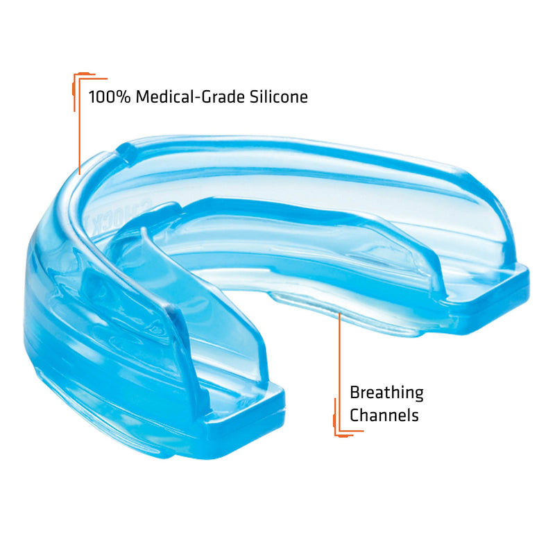 Mouth Guard for Braces, Sports Mouthguard for Football, Lacrosse, Hockey, Basketball, Strapless, Youth & Adult