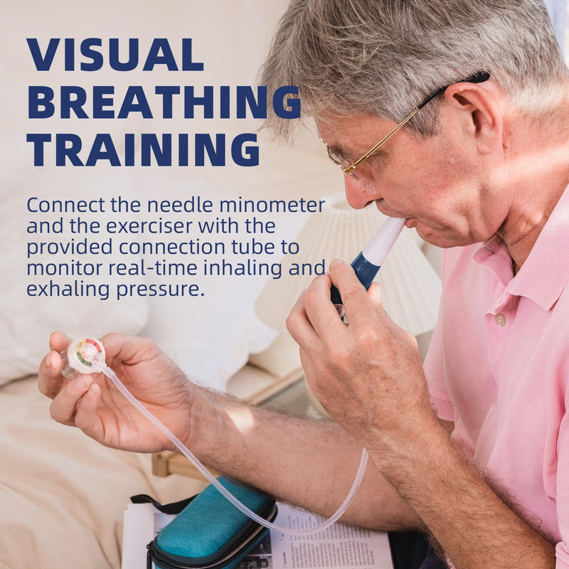 Breathing Exercise Device for Lungs | Incentive Spirometer Lung Trainer for Better Breath | Lung Exerciser Device & Breathing Trainer Natural Therapy - BeesActive Australia
