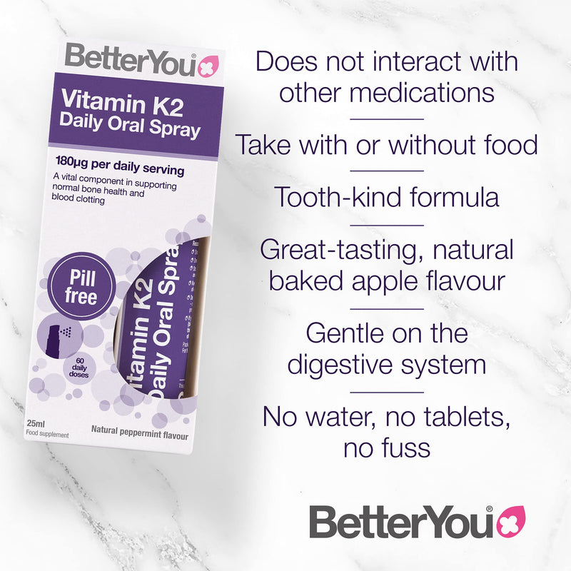 BetterYou Vitamin K2 Daily Oral Spray 25ml