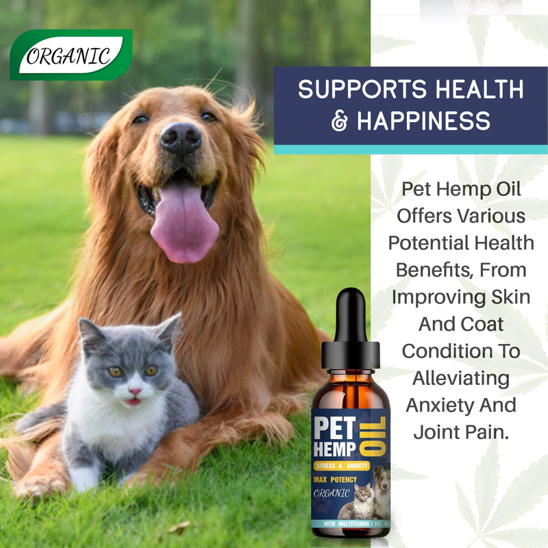 Organic Hemp Oil for Dogs and Cats [3 Pack] for Pets with Pаin, Slееp, Аrthritis,Seizures Support, Calming for Small & Large Pets Rich in Omega 3 6 9 Chicken Flavor Made in USA