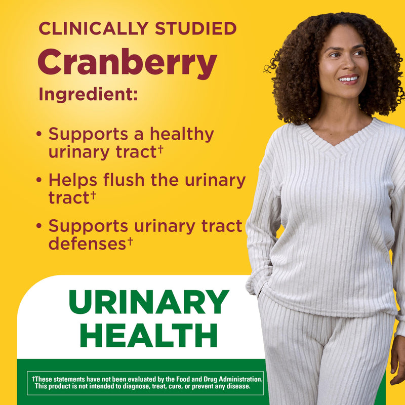 Nature Made Cranberry with Vitamin C Gummies for Adults, 50 Gummies | Cranberry Supplement for Urinary Tract Health for Women and Men, Antioxidant Support, Mixed Berry Flavor, 25 Day Supply