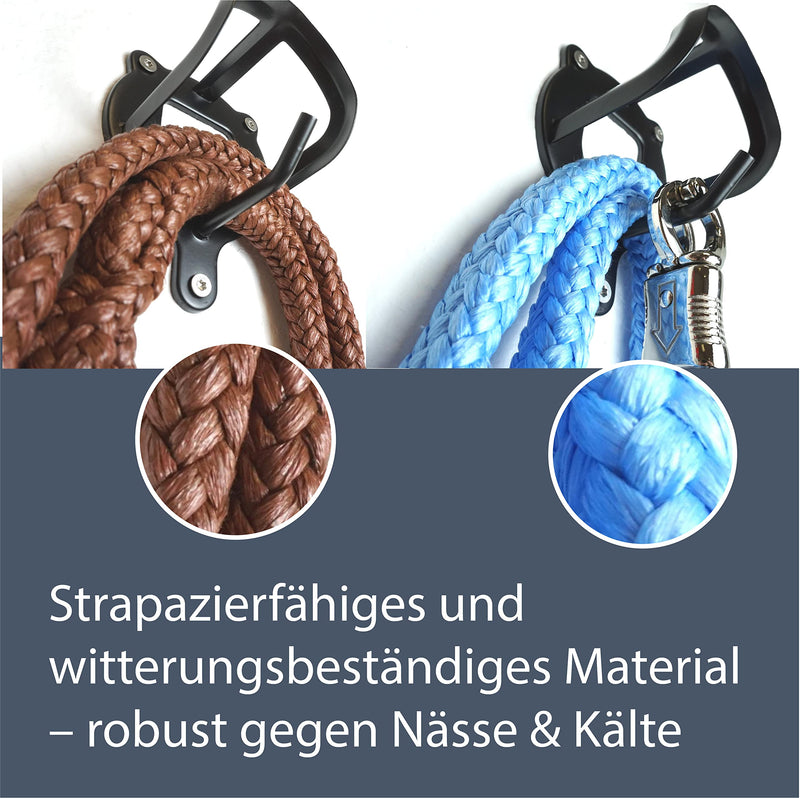 Lead rope with panic hook | for horses, ponies, shetty, donkeys | Tie rope in many stylish designs | Length 1.60 m (Mint) Mint - BeesActive Australia