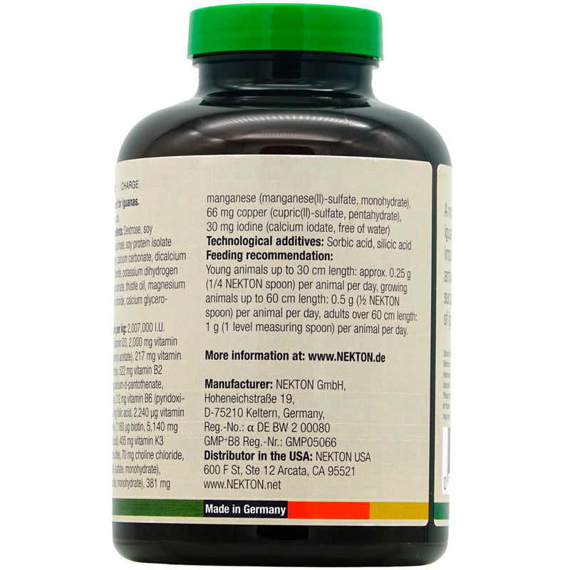 Nekton Iguana Vitamins, 220gm (7.76oz.) 220gm / 7.76 Ounce - PawsPlanet Australia