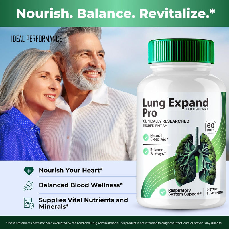 Lung Expand Pro Blood Capsules, LungExpand Pro Blood Formula Support Supplement Pills, Premium Formula for Healthy Circulation & Stable Levels, All Natural LungExpandPro Health Reviews (5 Pack)