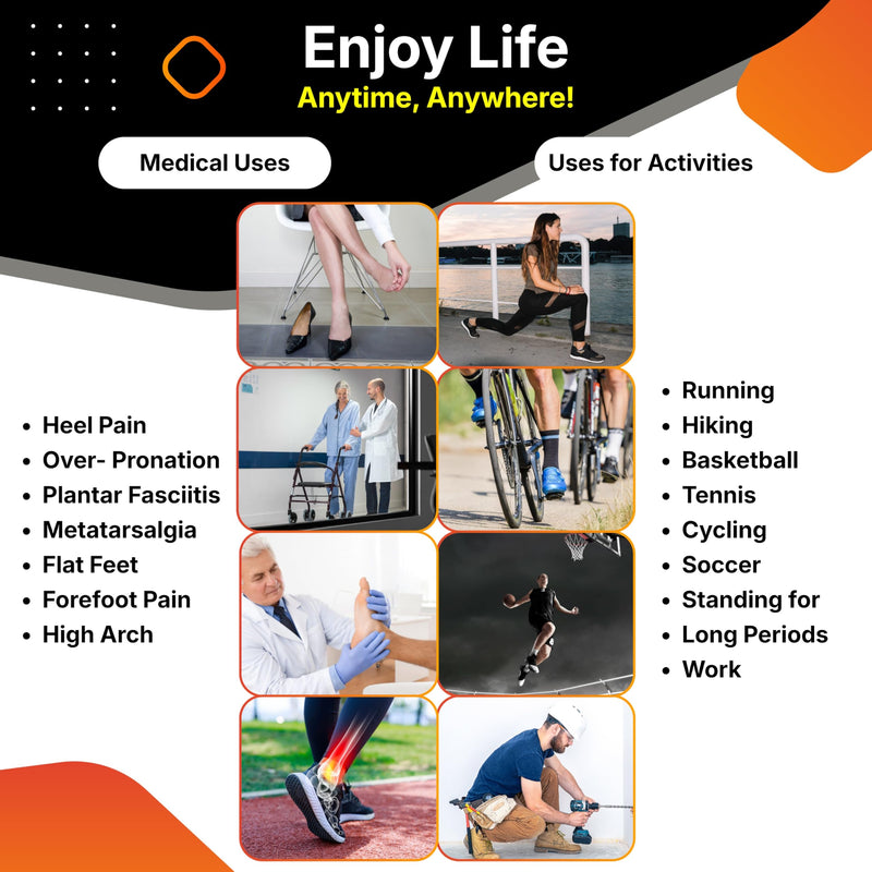 Carbon Fiber Insole with Arch Support – Plantar Fasciitis, Flat Feet, Heel Pain, Overpronation Relief, Running & Sports - Memory Foam & Breathable Fabric - Deep Heel Cup - All Day Comfort and Support Women 12.5-13.5 | Men 11-12 - BeesActive Australia