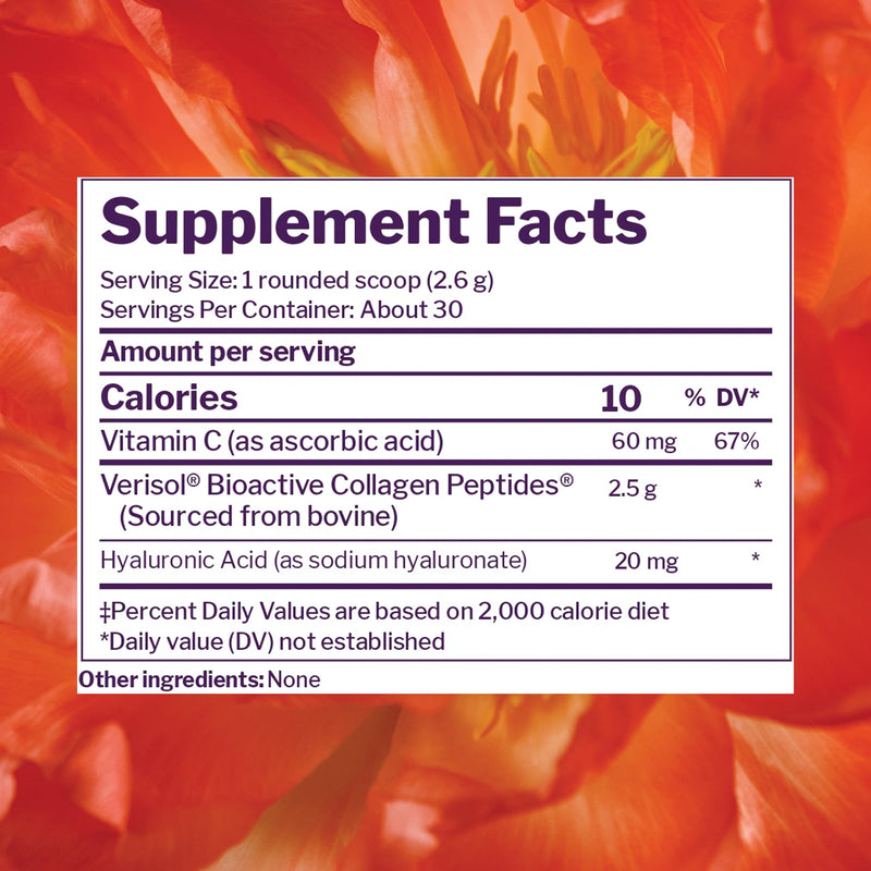 Reserveage Beauty Collagen Replenish Powder - No-Taste Collagen for Radiant Skin & Hair Growth - Mixes Easily in Liquid or Smoothie - 2.5 oz 2.75 Ounce (Pack of 1)