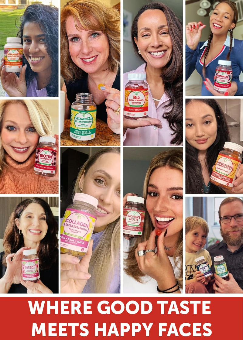 Lunakai USA Made Vitamin B12 Gummies for Adults 50+, 3000mcg, 60ct | Non-GMO, Vegan B12 Supplement for Energy Metabolism & Daily Vitality Support - Tasty & Non-Sticky Gummies