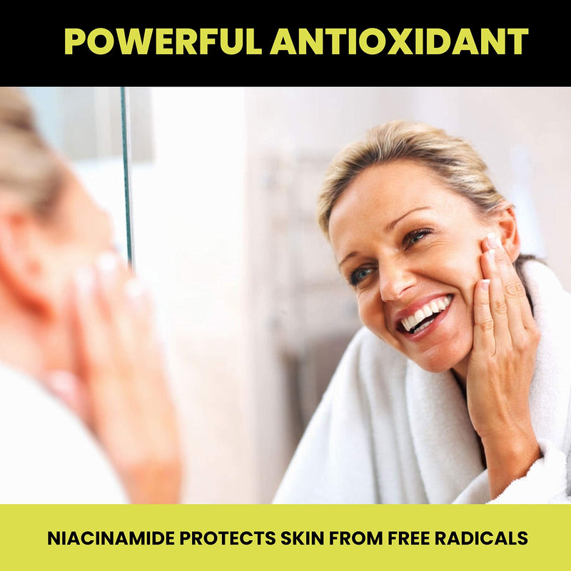 Niacinamide Non-Flushing Vitamin B3 Supplement | Vegetarian and Gluten-Free Vitamin Niacinamide Tablets with Vegetable Cellulose Casings | Promotes Healthy Skin | 120 Capsules | 500mg | Vegetarian and Gluten-Free, Vitamin Niacinamide Tablets, Vegetable...