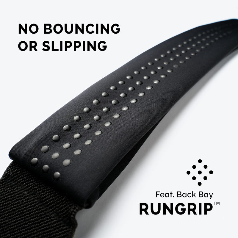 Back Bay Slim Running Belt for Women & Men [Fits ALL Phones], Runners Fanny Pack for Men, Money Belt, Running Gear Gift, Waist Bag Workout Gear, iPhone Runner's Phone Holder Waist Pack 2. Black