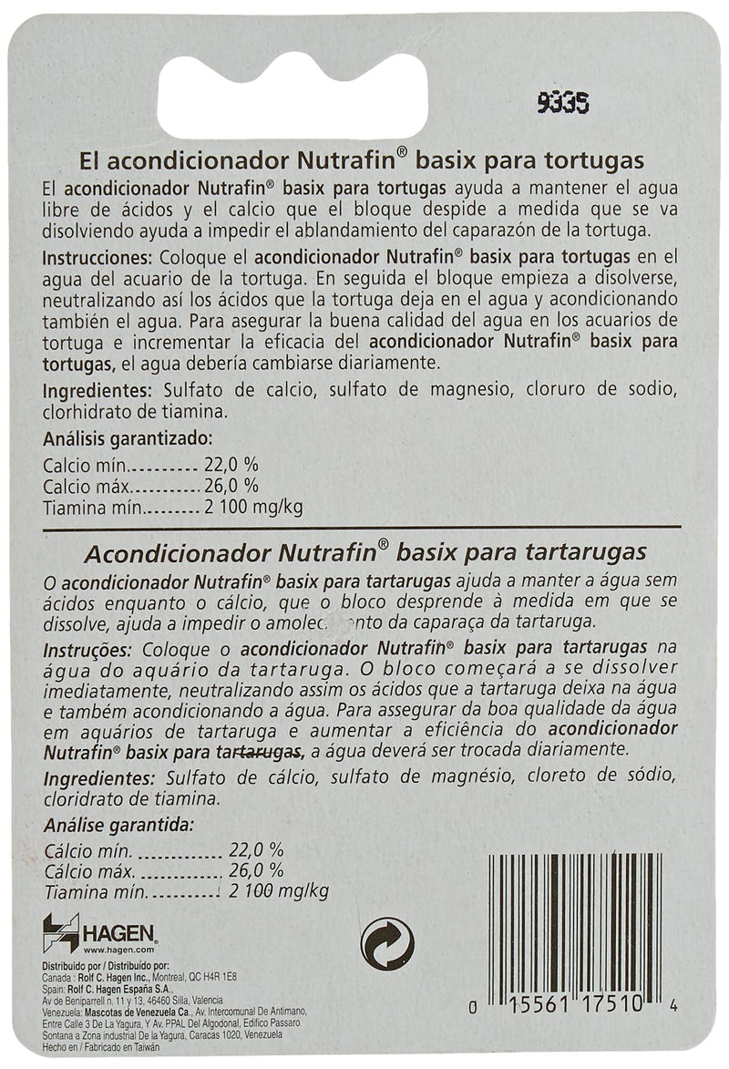 Nutrafin Basix Turtle Conditioner, for turtles, strengthens the shell of turtles, prevents the acidification of the water through feces, 15g 15 g (pack of 1) - BeesActive Australia