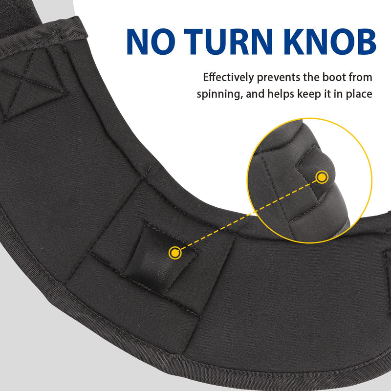Harrison Howard Horse Bell Boots Overreach Bell Boots No-Turn Bell Boots for Horse-Durable Protective Hoof Boot Full (Large) Black - BeesActive Australia