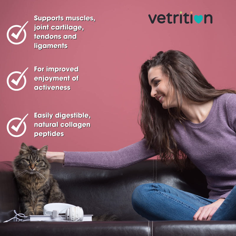 Everyday Collagen for Cats - Bioactive Cat Supplement for Hip & Joint Care - Easily Digestible Vet-Trusted Cat Collagen Powder for Mobility & Skin Health (75g Powder)