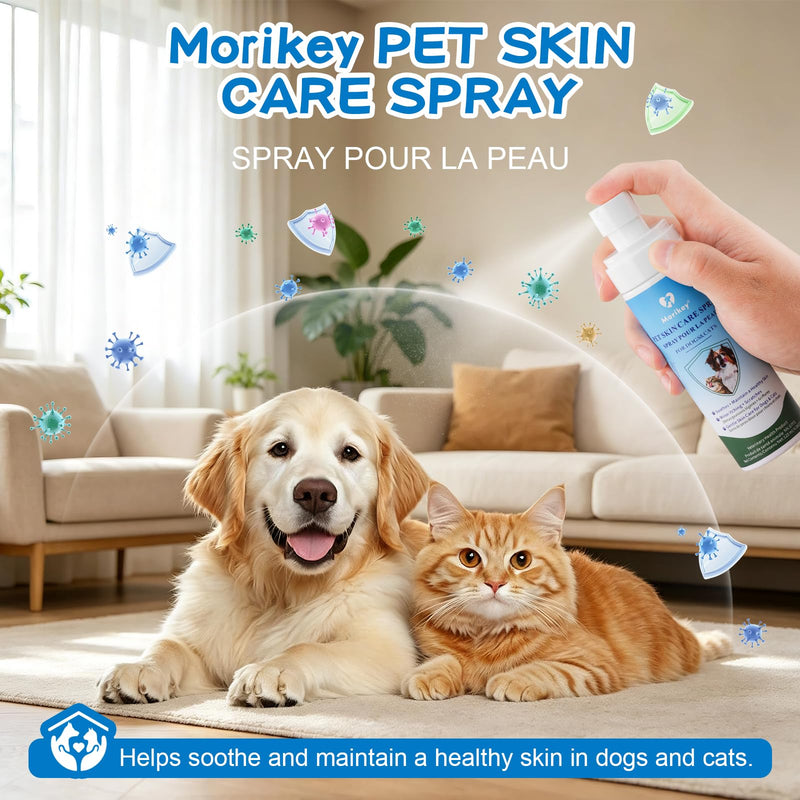 Pet Wound Care,Gentle Formula Wound Spray for Pets, Helps with Rashes,Itching,Skin Irritations, Hot Spots,Bites, Non-irritating for Relief & Treatment,Safe for Dogs&Cats,4.06OZ