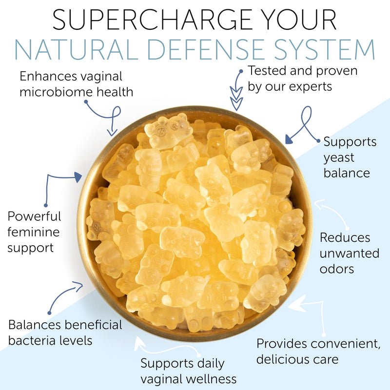 Vaginal Probiotics pH Balance Gummies For Women | Prebiotics and Probiotics for Women | Female Vaginal Supplement for ph Balance and Vaginal Health | Vaginal Odor Control 60 Gummies - BeesActive Australia