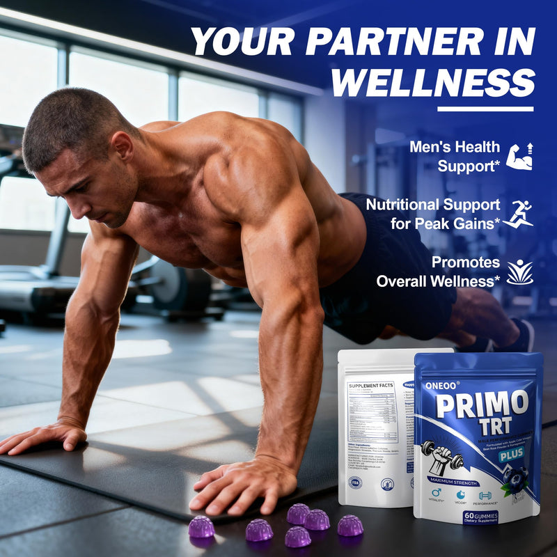 Primo TRT Gummies, Official Primo TRT Gummies for Men, Maximum Strength Energy Support, Primo TRT Male Performance Gummy with Advanced Formula Support Overall Health & Wellness