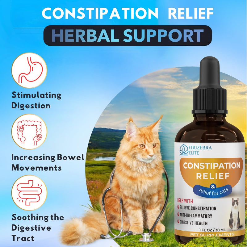 Cat Constipation Relief, Constipation Relief for Cat, Cat Laxative Constipation Relief, Cat Stool Softener, Cat Laxative, Promotes Digestive Health. - BeesActive Australia