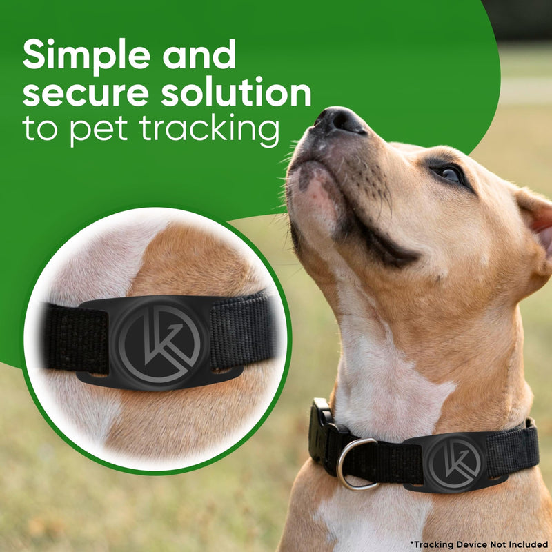 Tile Sticker Dog Collar Holder: Extra-Durable, Lightweight, and Protective Tracking Case - Track Your Pet Using Android or Samsung Smart Phone - For Dogs and Puppies (Pink) Pink - BeesActive Australia