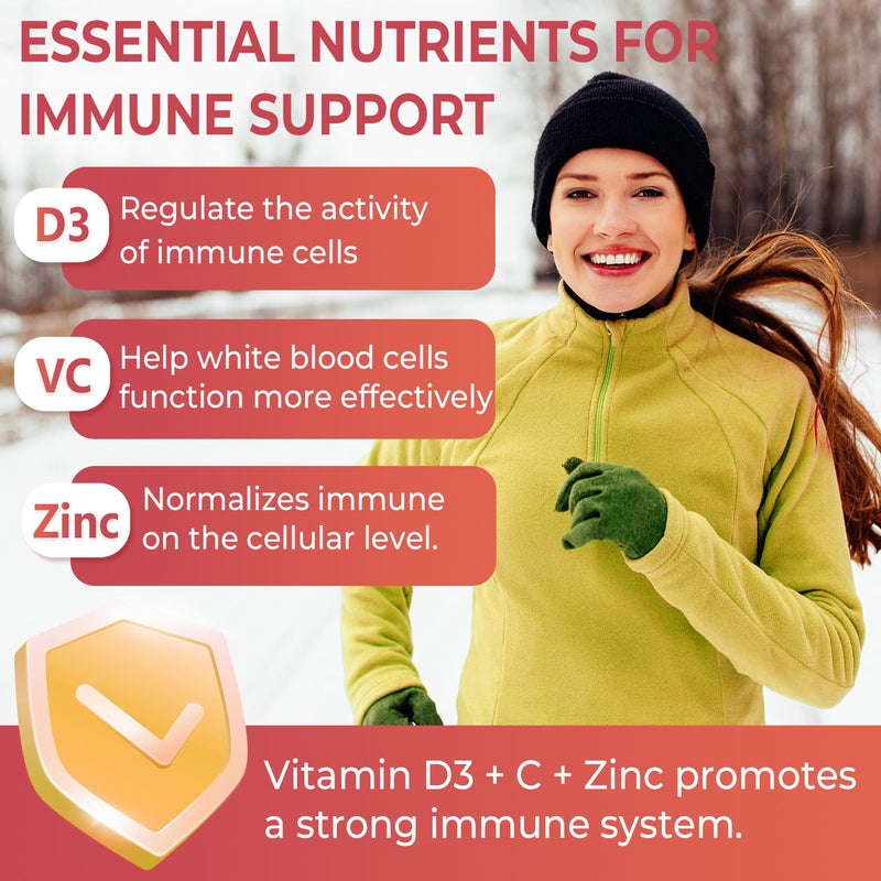 Vitamin D3 + K2 + A Gummies 5000IU/10000 IU - Vitamin D3 Con K2 Supplement with Calcium Magnesium Zinc, Vitamin C & E, High Dose Ultimate Absorbency for Bones, Muscles, Teeth, Vision, Vegan 2 Packs 60 Count (Pack of 2)