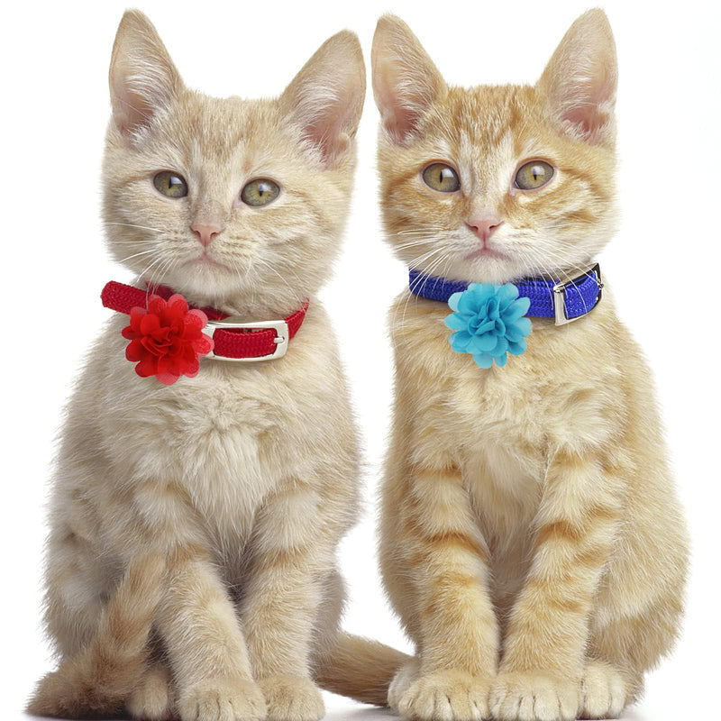 Yxiang 30 Pieces Dog Collar Flowers Bulk Pet Flower Bow Ties Multi-Color Dog Charms Flower for Cat Puppy Dog Collar Grooming Accessories 30 Colors - BeesActive Australia