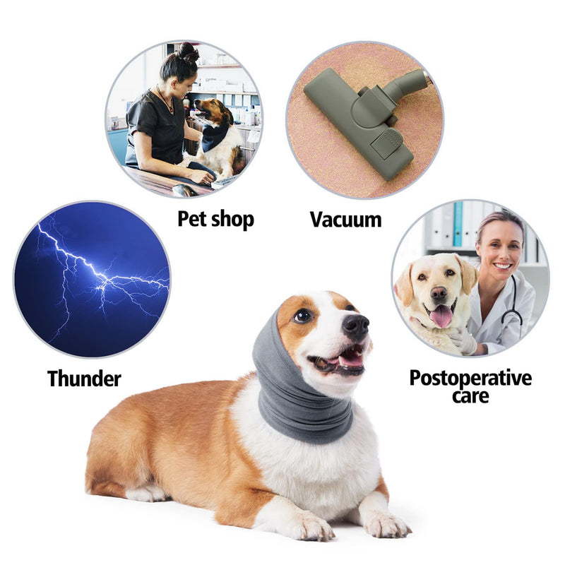PUMYPOREITY Calming Dog Ears Cover, Dog Ear Muffs Noise Protection, Dog Ear Protection for Anxiety Relief, Dog Calming Hood, Dog Headband for Anxiety, Ear Muffs for Dogs and Cats,Green,S Small (Pack of 1) Moranti Green - BeesActive Australia