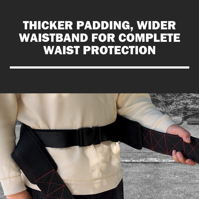 Belt for Pulling, Strength Training, adjustable belt, gravity tension training, contains a belt and a strap Red Line