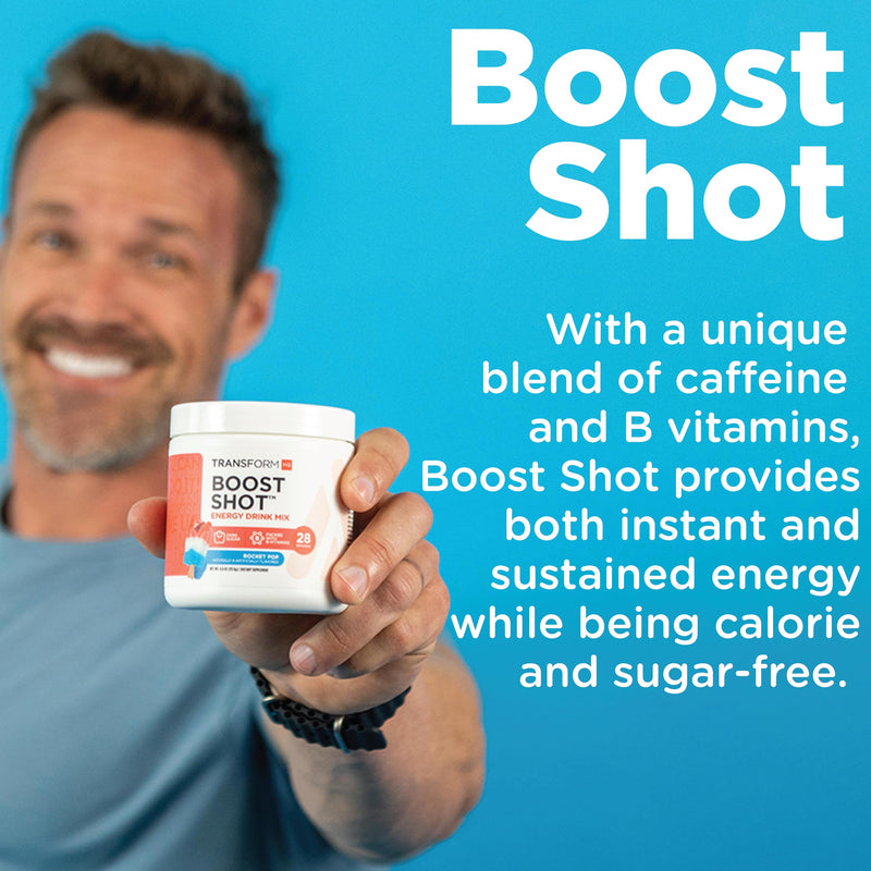 TransformHQ Everyday Boost Shot 28 Servings (Fruit Punch) - Non-GMO, Gluten-Free Fruit Punch 4.2 Ounce (Pack of 1)