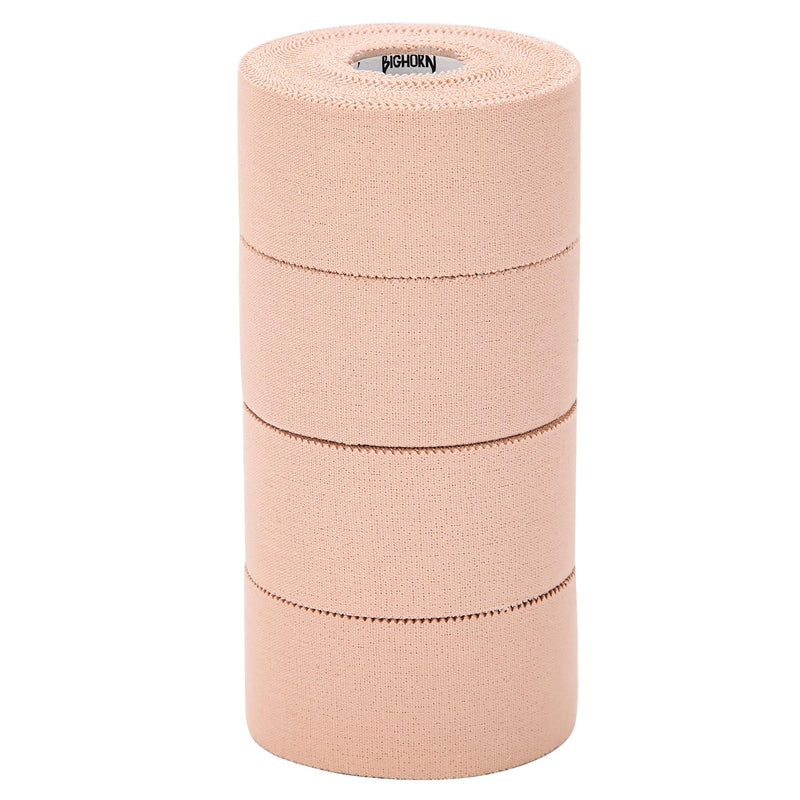 Bighorn Athletics Sports Tape | EZ-Tear Nude Athletic Tape for Wrist, Ankle & Foot Support | Zinc Oxide Infused & Latex-Free Adhesive, Breathable Cotton Fabric, 1.5-Inch x 45-Feet, 4 Rolls, Nude - BeesActive Australia