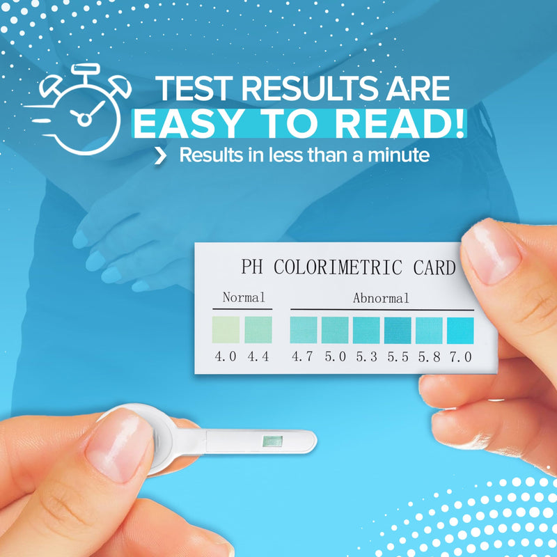 Vaginal pH Bacterial Vaginosis Test Kit, 5 Test Kits, BV, Yeast Infection, Feminine Vaginal Health, pH Balance for Women, Individually Foil Wrapped
