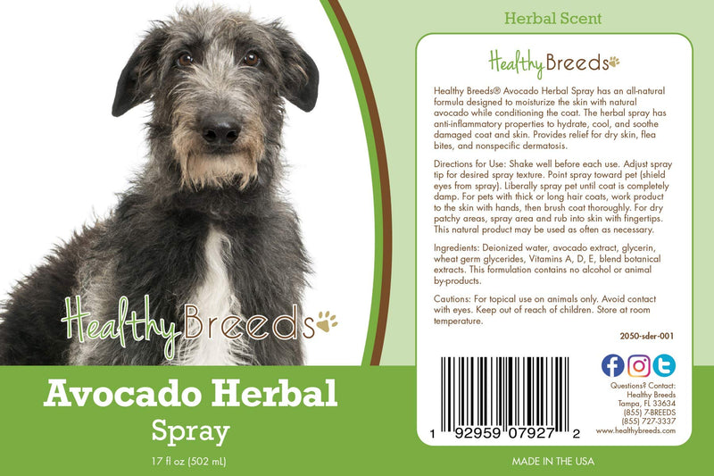 Healthy Breeds Scottish Deerhound Avocado Herbal Spray 17 oz