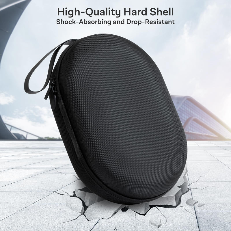 CoBak Hard Carrying Case for Vision Pro - Compact design, Multiple Compartments for Apple VR Headset and Accessories, Travel with Protection, Black - BeesActive Australia