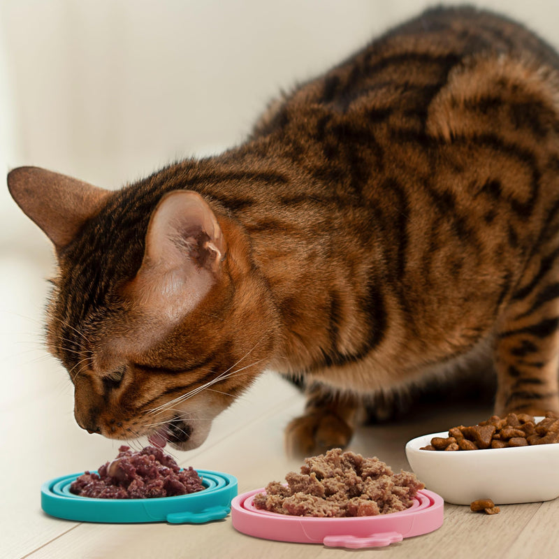 Can Covers 3 Piece Set- Can Lid, Cat Food Top, Cat Food Can Covers Lids, Dog Food Can Covers Lids, Cat Food Lid Covers, Cat Can Lids, Silicone Can Cover, Can Cap - Verdant Shore - BeesActive Australia