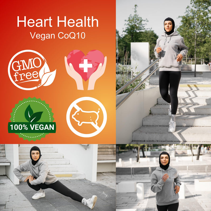 Halal CoQ10 120mg Liquid Capsules – Vegan Coenzyme Q10 Ubiquinone Supplement – High Absorption Cellular Energy & Heart Health Support for Men & Women – Non-GMO, 1 Capsule Daily