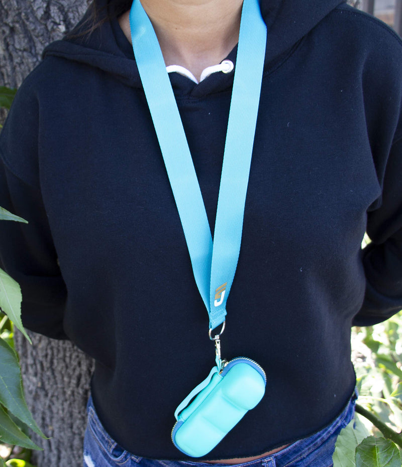 CASEMATIX Turquoise Asthma Inhaler Travel Case, Does Not Include Inhaler Medicine - BeesActive Australia