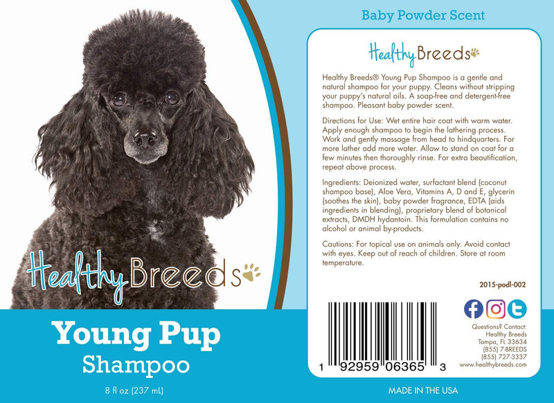 Healthy Breeds Poodle Young Pup Shampoo 8 oz - PawsPlanet Australia