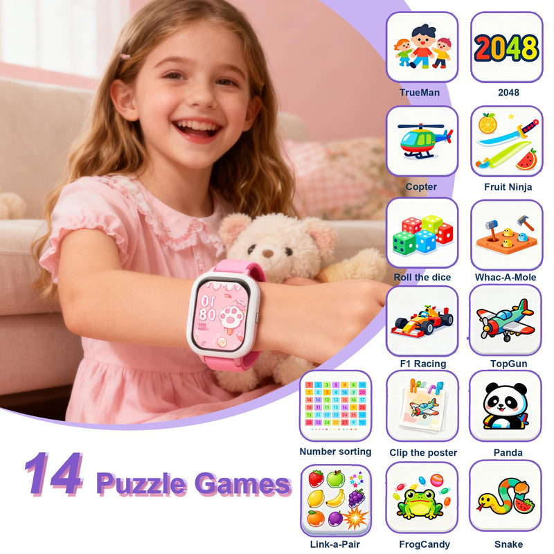 20+ Sports Modes Kids Smart Watch for Boys Girls, IP68 Kid Watch with Bluetooth Call, Kids Fitness Tracker with APP, Heart Rate Sleep, Pedometer, Class Mode, Alarm, 14 Games, Teens Festival Party Gift Blue - BeesActive Australia