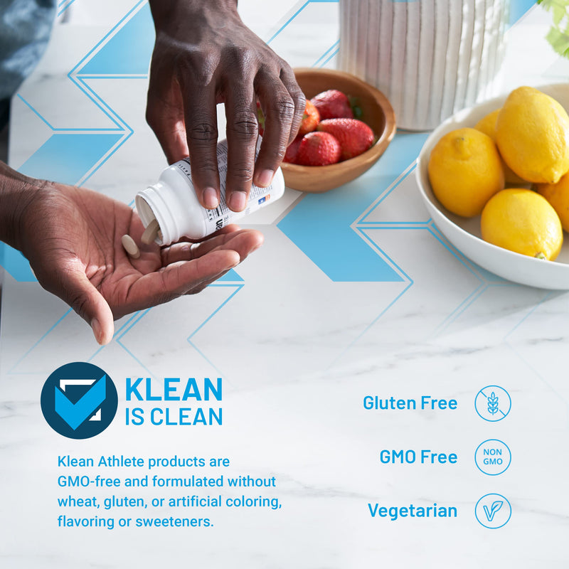 Klean Athlete Klean Multivitamin, 60 Tablets | Essential Nutrients and Antioxidants for Optimal Health and Performance*, NSF Certified for Sport Standard Packaging