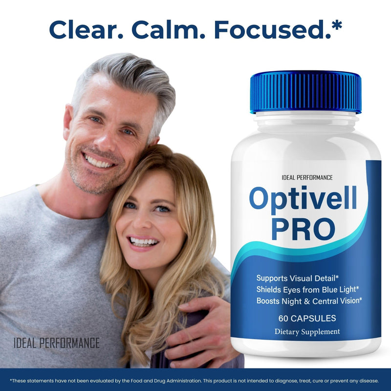 Optivell Eye Capsules, Optivell Pills Supplement - Maximum Strength, All Natural Visual Wellness and Crystal Clear View, Advanced Formula Optivell Vision Support Reviews (60 Capsules)