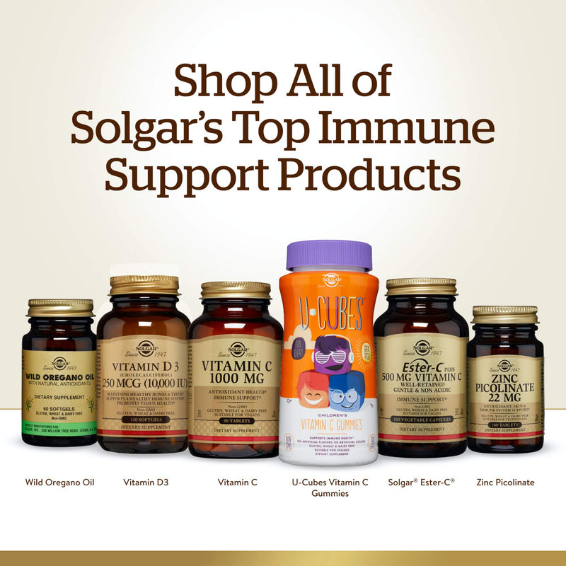 Solgar Vitamin C 500 mg, 250 Vegetable Capsules - Overall Health | Antioxidant & Immune Support - Supports Healthy Skin & Joints - Non GMO, Vegan, Gluten Free, Kosher - 250 Servings Unflavored 250 Count (Pack of 1)