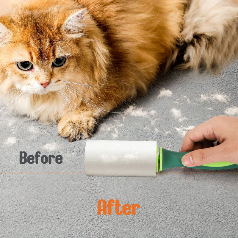 Nobleza Lint Roller 330 Sheets, 3 Rolls with 1 Dispenser, Extra Sticky Lint Roller Clothes, Lint Roller for Clothes, Dog Hair, Cat Hair, Animal Hair, Dust - BeesActive Australia